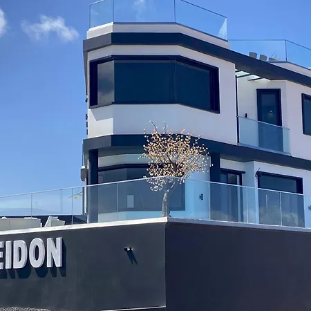 别墅 Poseidon With Private Heated Pool, Sauna And Stunning Volcano Views By Amazzzing Travel 科拉雷侯